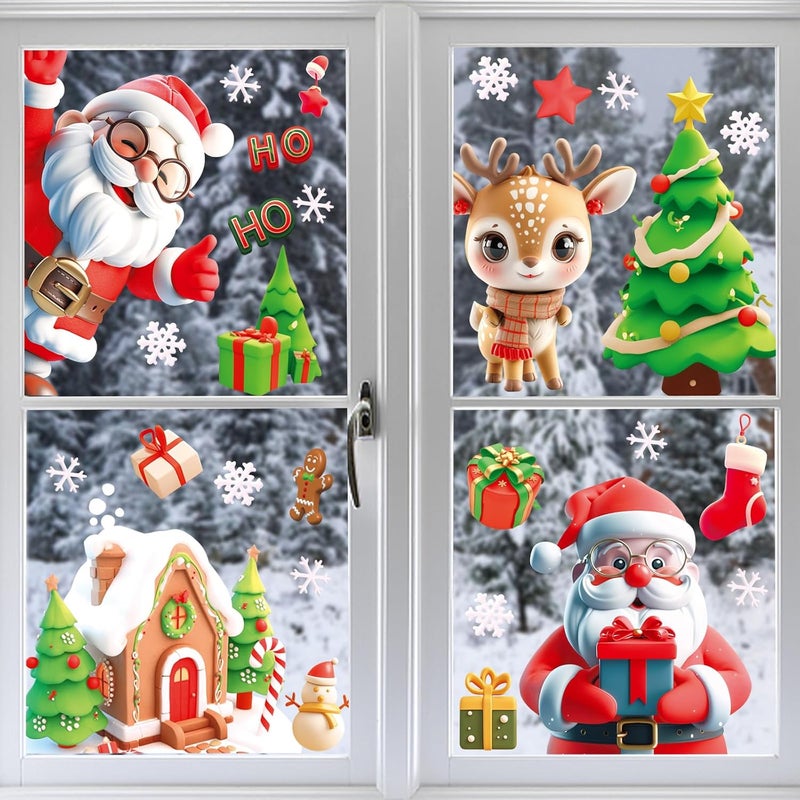 Pseutio Christmas Clings and Xmas Decals for Window Decorations - Image 4